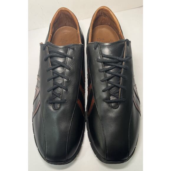ALLEN EDMONDS TRAVELER TWO TONES BLACK & BROWN OXFORD Made In USA Men’s 11.5 3E main image 4